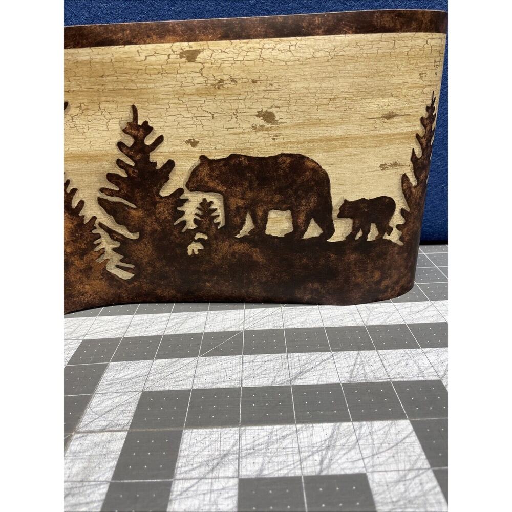 Chesapeake Border Lodge Shawnee Silhouettes Bear, Deer, Moose Pine Trees 5 yds